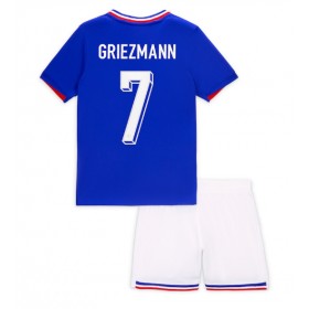 Frankrike Antoine Griezmann #7 Hemmakläder Barn EM 2024 Kortärmad (+ Korta byxor)